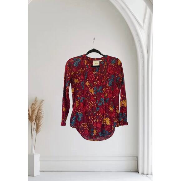 Anthropologie Maeve Womens Blouse Size X Small :) - Picture 1 of 9